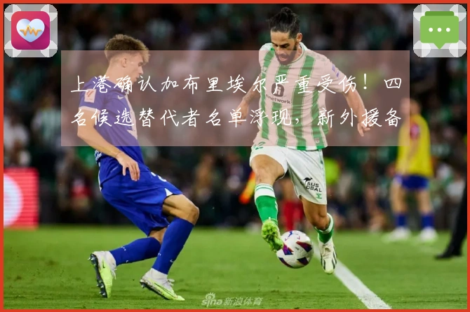 上港确认加布里埃尔严重受伤！四名候选替代者名单浮现，新外援备受期待